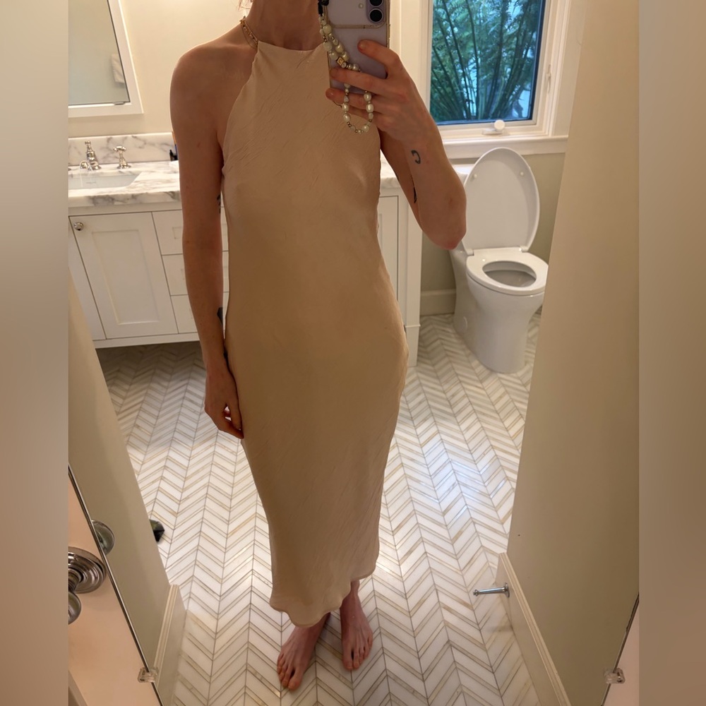 Zara Halter Maxi Dress